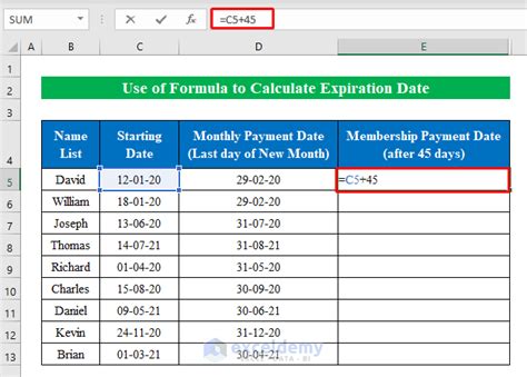 how to monitor expiration dates in excel