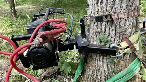 how to mount a winch to a tree