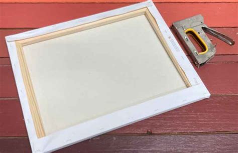 How To Mount Canvas To Frame