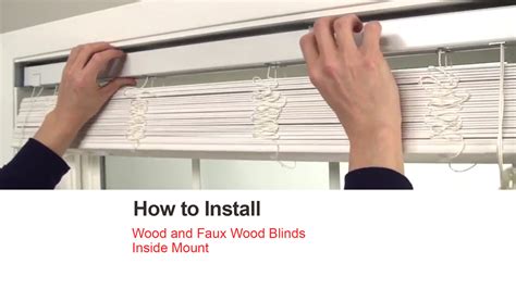 How To Mount Inside Blinds