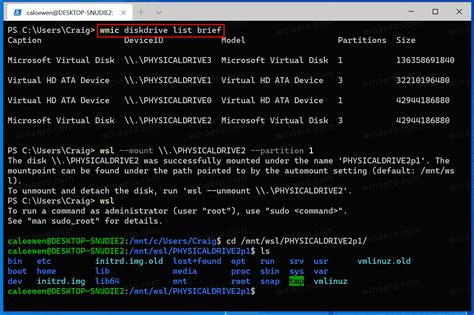 how to mount linux folder in windows