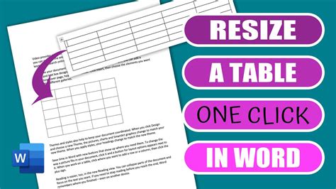 How To Move A Big Table In Word