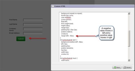 How To Move A Button To The Left In Css