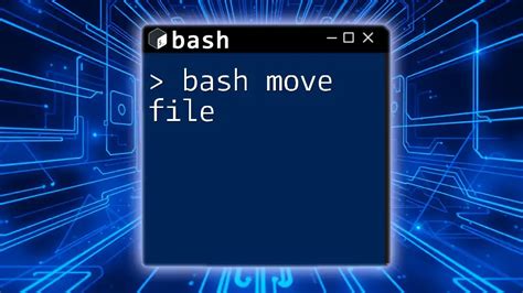 How To Move A File To A Folder In Bash