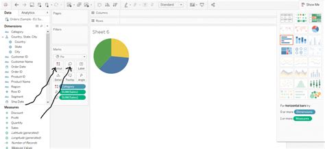 How To Move A Pie Chart In Tableau