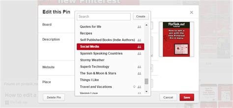 how to move a pin from one board to another