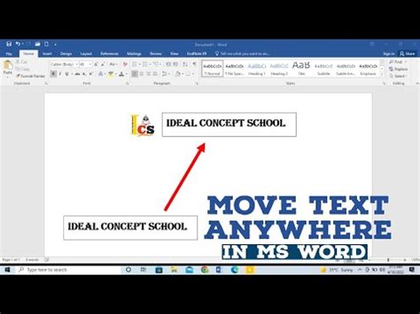 how to move a text box in word doc