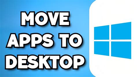 how to move app from taskbar to desktop