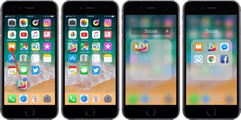 how to move apps between folders on iphone