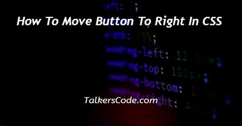 How To Move Button On Html