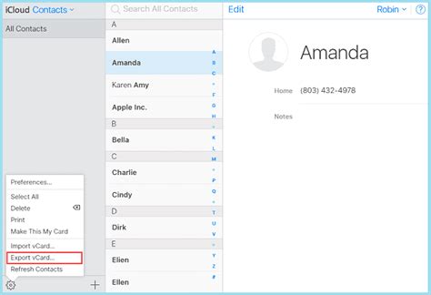 how to move contacts from iphone to email