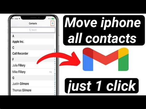 how to move contacts from sim to gmail on iphone