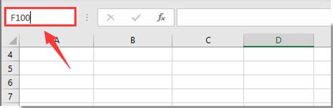 how to move cursor to specific cell in excel