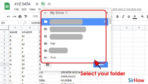 how to move data on google sheets