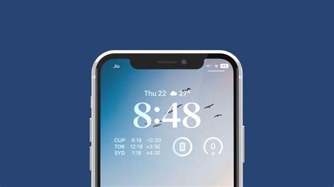 how to move date and time on iphone lock screen