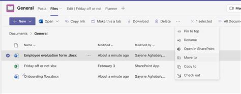 How To Move Documents Between Folders In Teams