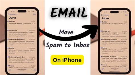 how to move emails from folder to inbox