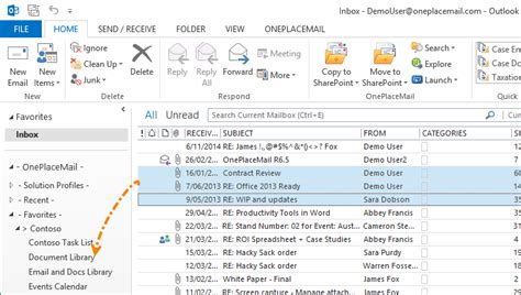 how to move emails from outlook to sharepoint