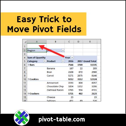 How To Move Fields In Excel