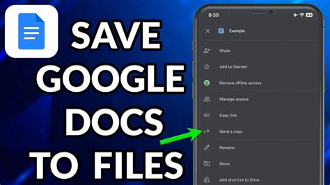 how to move file from google docs to iphone files