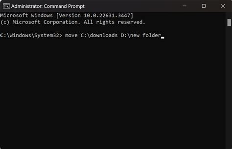 How To Move File From One Folder To Another Using Command Prompt