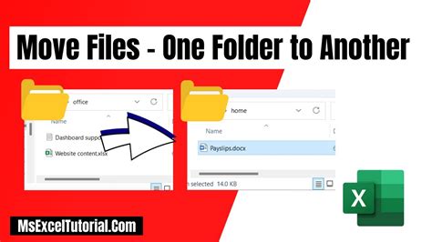 How To Move Files From One Folder To Another Based On A List In Excel