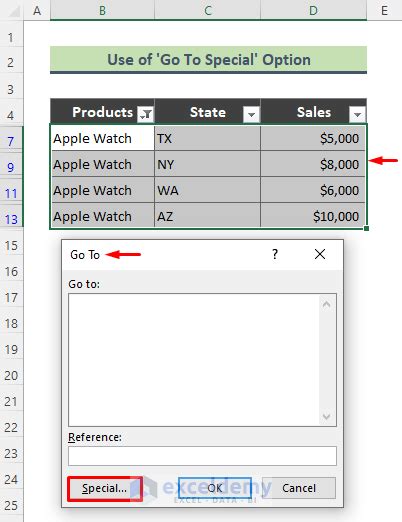 how to move filtered data in excel