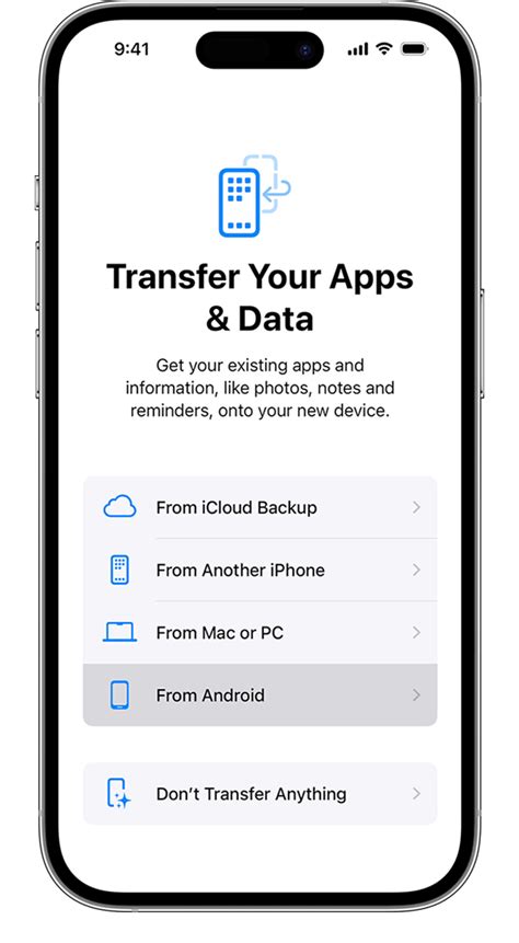 how to move from android to ios
