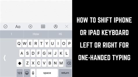 How To Move Iphone Keyboard To Right Side