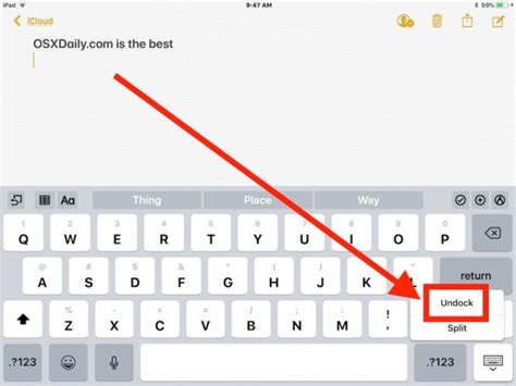 How To Move Keyboard On Ipad To The Bottom
