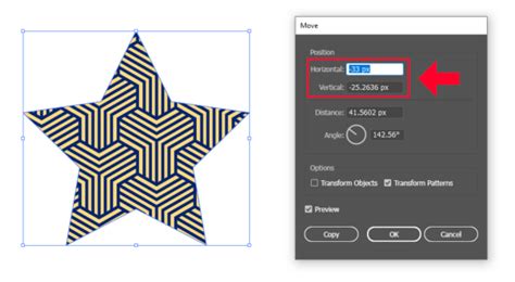 how to move pattern in illustrator