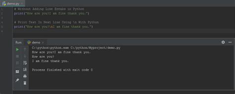 how to move string to next line in python