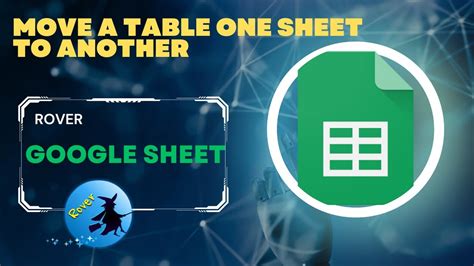 how to move table in google sheets