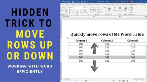 How To Move Table Lower In Word
