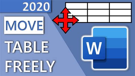 How To Move Tables In Ms Word