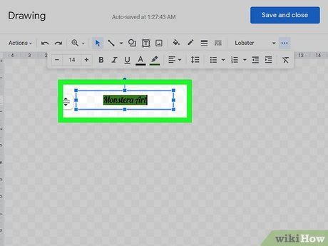 how to move text box in docs