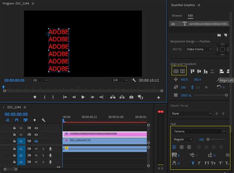 Adobe in a minute How to Make Smooth Moving Sliding Text in Premiere