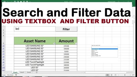 How To Move The Filter Button In Excel