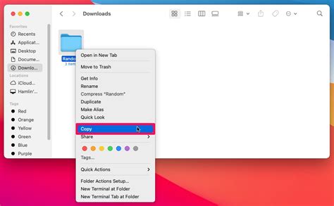 how to move things into a folder on mac