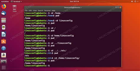 how to move to next line in linux command