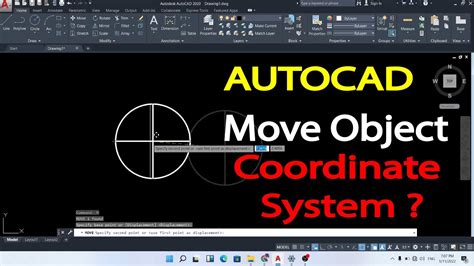 how to move using coordinates in autocad