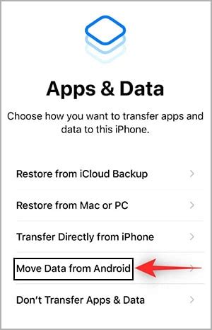 how to move whatsapp messages from android to iphone after setup