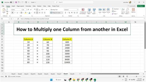 Multiply Column in Excel