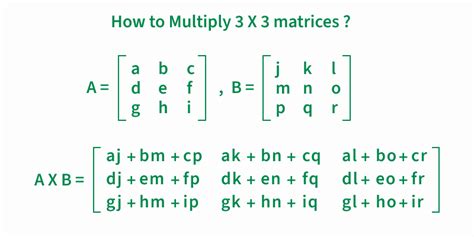 how to multiply three by three matrices