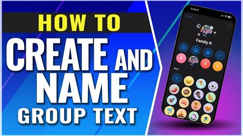 how to name and create a group text on iphone