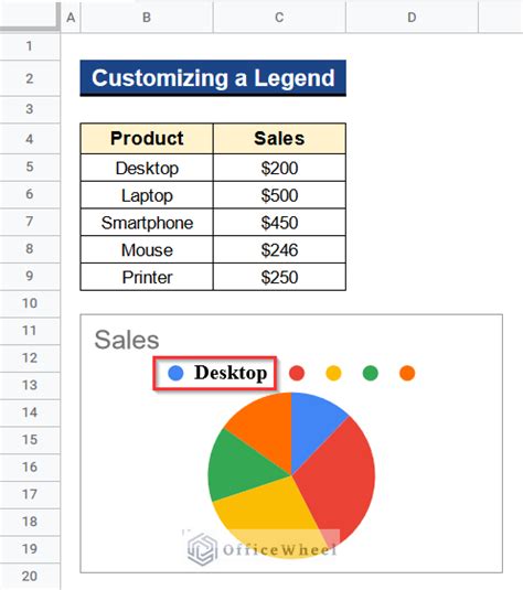 how to name legend in google sheets