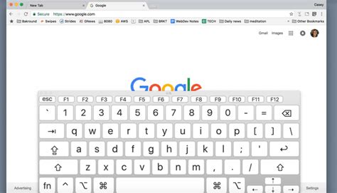 how to navigate chrome tabs with keyboard mac