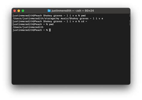 how to navigate to a file in terminal mac