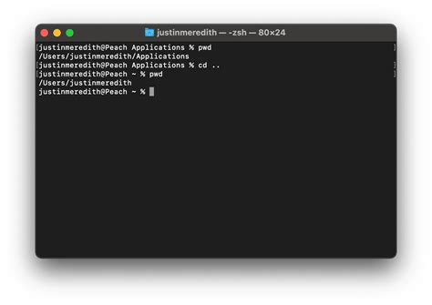 how to navigate to a folder on mac terminal
