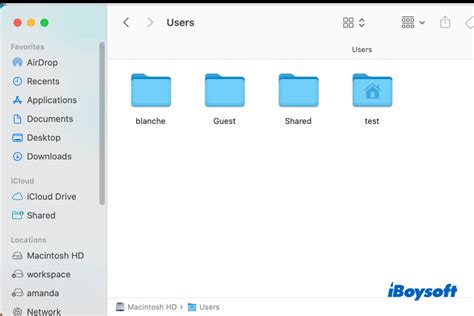 how to navigate to users folder on mac